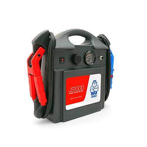 MAXTOOLS JS1000, Arrancador y Batería de Emergencia para Turismos y Furgonetas