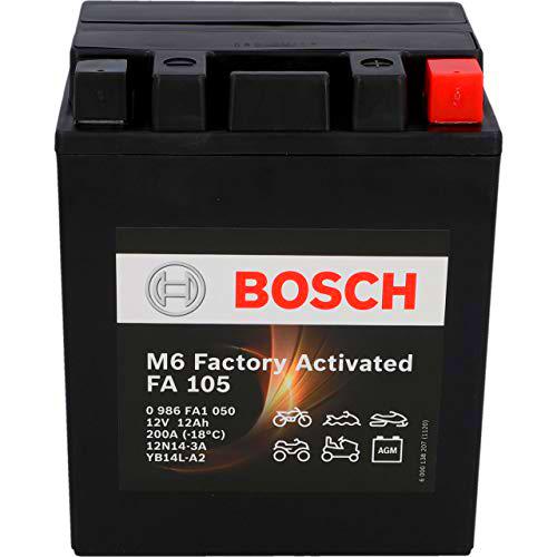 Bosch 0986FA1050 Batería de Motocicleta 12Ah 200A Gel Tecnología Batería de Arranque en Calidad OEM