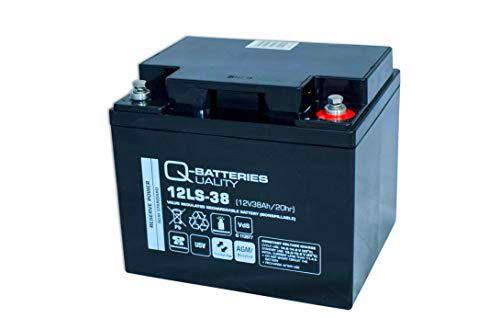 Q-Batteries 12LS-38 - Batería de Plomo (12 V, 38 Ah