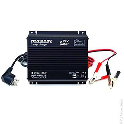 Mascot 9740 Cargador para 24 Volt Mantenimiento de Plomo y Plomo/Gel de baterías