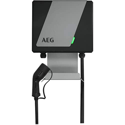 AEG Automotive 11204 Wallbox, Negro y Gris, 22 KW mit FI-Schutzschalter