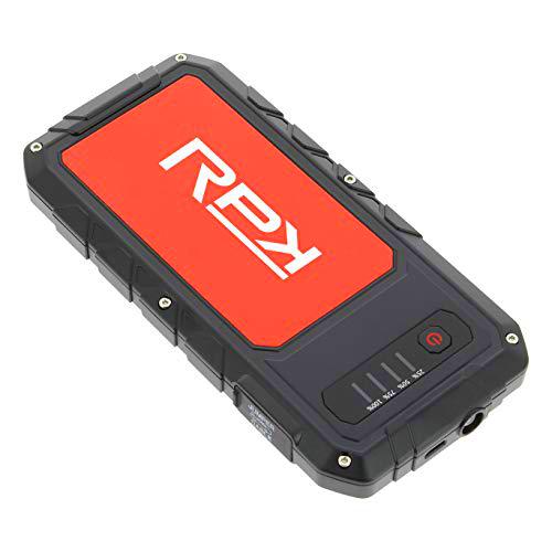 RPK RPK5150 Arrancador y Cargador Portátil de 6.000 mAh 300 A con Linterna LED y Salida USB para 3.0 L Gasolina o 1.5 L Diesel