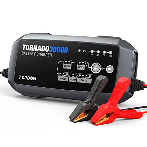 Topdon T30A - Cargador de batería para Coche (30 A