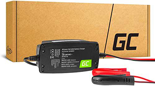 Green Cell® Cargador de Batería Automático Inteligente Portátil 6V/12V 6A (SLA