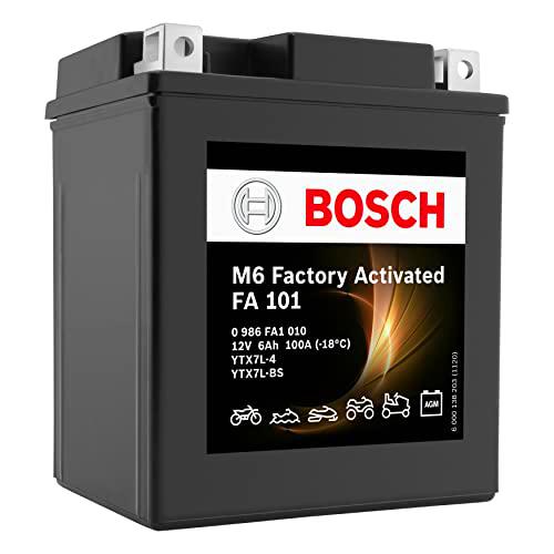 Bosch 0986FA1010 Batería de Motocicleta 6 Ah 100 A Gel Tecnología Batería de Arranque en Calidad OEM