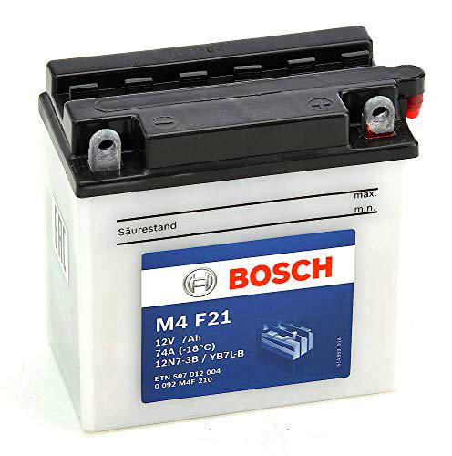 Bosch M4F21 Batería motocicleta 12N7-3B / YB7L-B - 12V Plomo 7A/h-40A