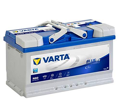 Varta 580500080D842 Blue Dynamic EFB N80, 80 Ah, 800 A