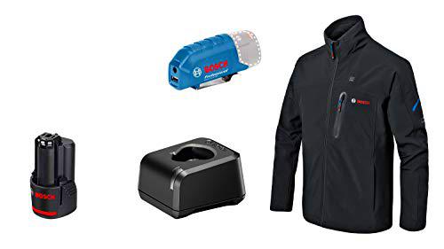 Bosch Professional GHJ 12+18V XA - Chaqueta calefactable a batería (Softshell