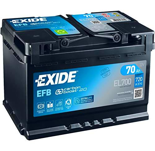 Start &amp; Stop Exide recargable 70 Ah 720 (en) EL700