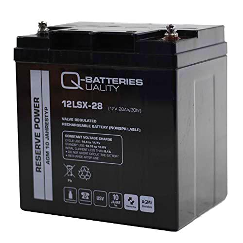 Batería Qbatteries 12LSX-28 Agm Long Life. Tecnología AGM. 12V