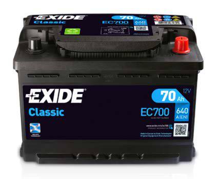 Exide - Clásica 70ah 640a (es) ec700