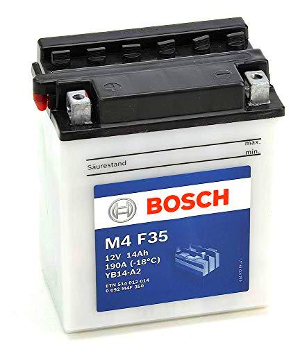 Bosch M4F35 Batería motocicleta YB14-A2 - 12V Plomo 14A/h-140A