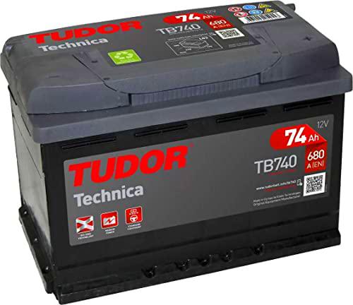 Batería de coche, Tudor, TB740, 74Ah, 680A, Technica