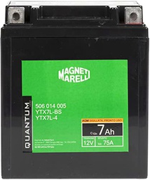 Batería Quantu-Marelli 6 Ah Agm C/Ácido-S/Mantenimiento