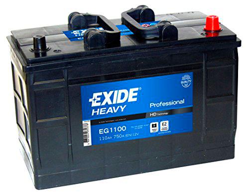 Batería Exide EG1100 Start Pro. 12V - 110Ah/750A (EN) Caja LOT7 (349x175x235mm)