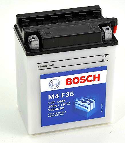 Bosch M4F36 Batería motocicleta YB14L-B2 - 12V Plomo 14A/h-140A