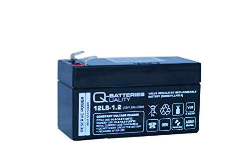 Batería Qbatteries 12LS-1.2 Agm Standard. Tecnología AGM. 12V