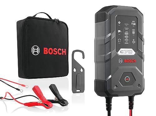 Bosch Cargador de Batería para Coche C70, 10 Amperios