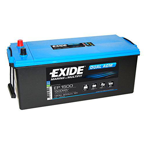 Exide NBA-923 BATERÍA 12V/180AH-900 CCA-Dual AGM EP1500