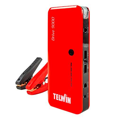 Telwin 829565 Arrancador multifuncion de litio y Power bank Rojo