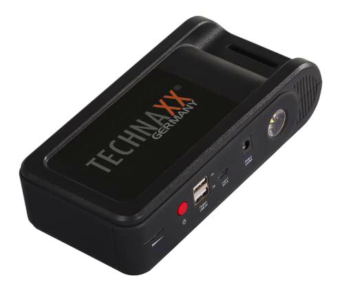 Arrancador y Cargador de Coche Technaxx 12000 mAh (Gasolina hasta 4,0 L/Diesel hasta 2,5 L) con Powerbank TX-218