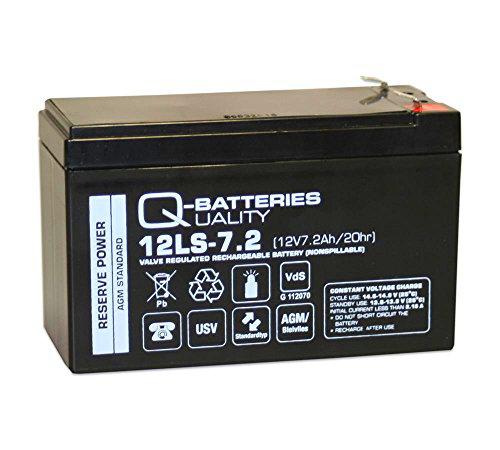 Q-Batteries 12LS-7.2 F2 12V 7,2Ah Batería de Plomo de Fieltro/AGM VRLA con VDS