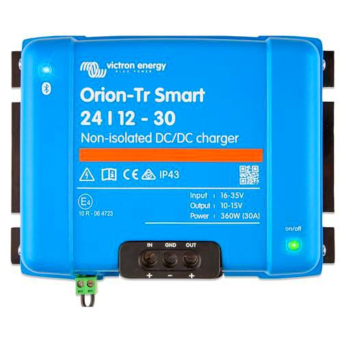 Victron Energy Orion-TR Smart 24/12-Voltios 30 amperios 360-Vatios Cargador CC/CC No Aislado (Bluetooth)