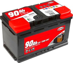 Batería de coche 90 Ah 12 V 720 A polo positivo derecho caja L4