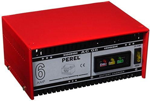 Perel AC06 Cargador para 12 V baterías de plomo y ácido