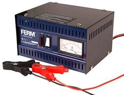 FERM BCM1021 Cargador de batería de metal, Baterías compatibles 20-75Ah