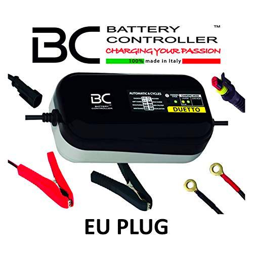 BC DUETTO - 12V 1,5A - Cargador y Mantenedor de Carga Automático para Baterías de Plomo-Ácido y de Litio/LiFePO4