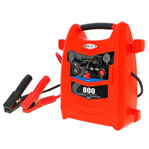 SUMEX 3505141 Arrancador de Coche/Moto 12v, Jump Start de 800 Amp de Pico