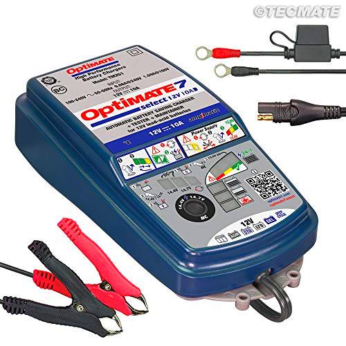 Tecmate TM-250 Optimate 7 Select Cargador, 12V 10A