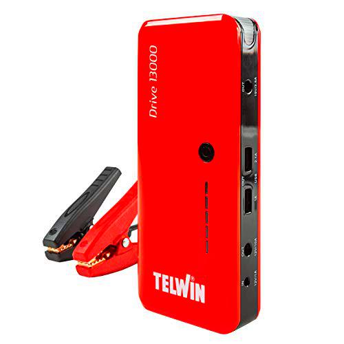 Telwin 829566 Arrancador multifuncion de litio y Power bank Rojo