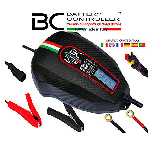 BC Battery Controller BC PLUS 4000+ 24V, Cargador de baterías y Mantenedor Digital/LCD para todas las baterías de Camiones y Autobuses 24V de Plomo-Ácido, 4A