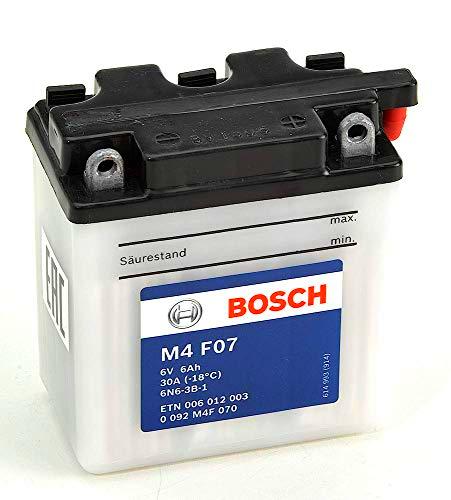 Bosch M4F07 Batería motocicleta 6N6-3B-1 - 12V Plomo 6A/h-30A