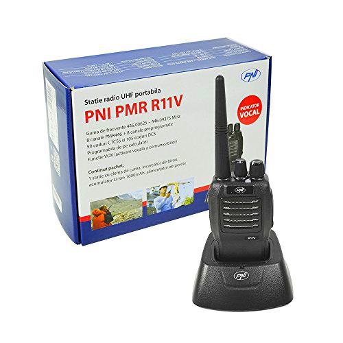 UHF 400-470MHz Walkie Talkie PNI PMR R11V, 16 Canales