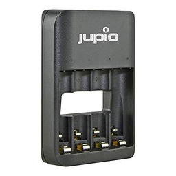 Jupio Cargador de batería LED con 4 Ranuras