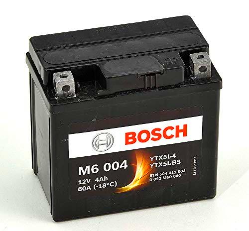 Bosch M6004 Batería motocicleta YTX5L-BS - 12 V AGM 4A/h-30A