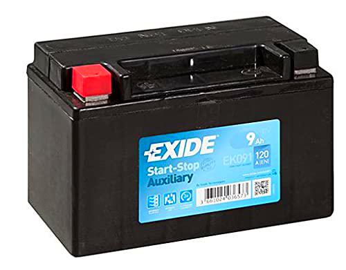 Exide EK091 - Batería de repuesto AGM (12 V, 9 Ah, 120 A)