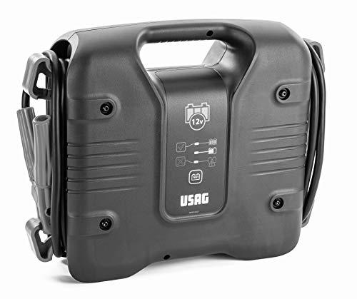 USAG U16130019 Arrancador portátil de 12 V profesional para coche, Negro